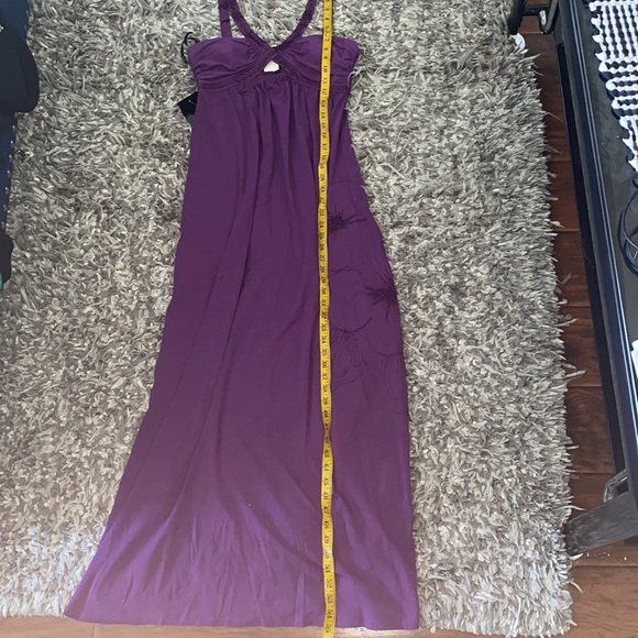 Bebe Purple Embellished Long Maxi Dress - Picture 8 of 13